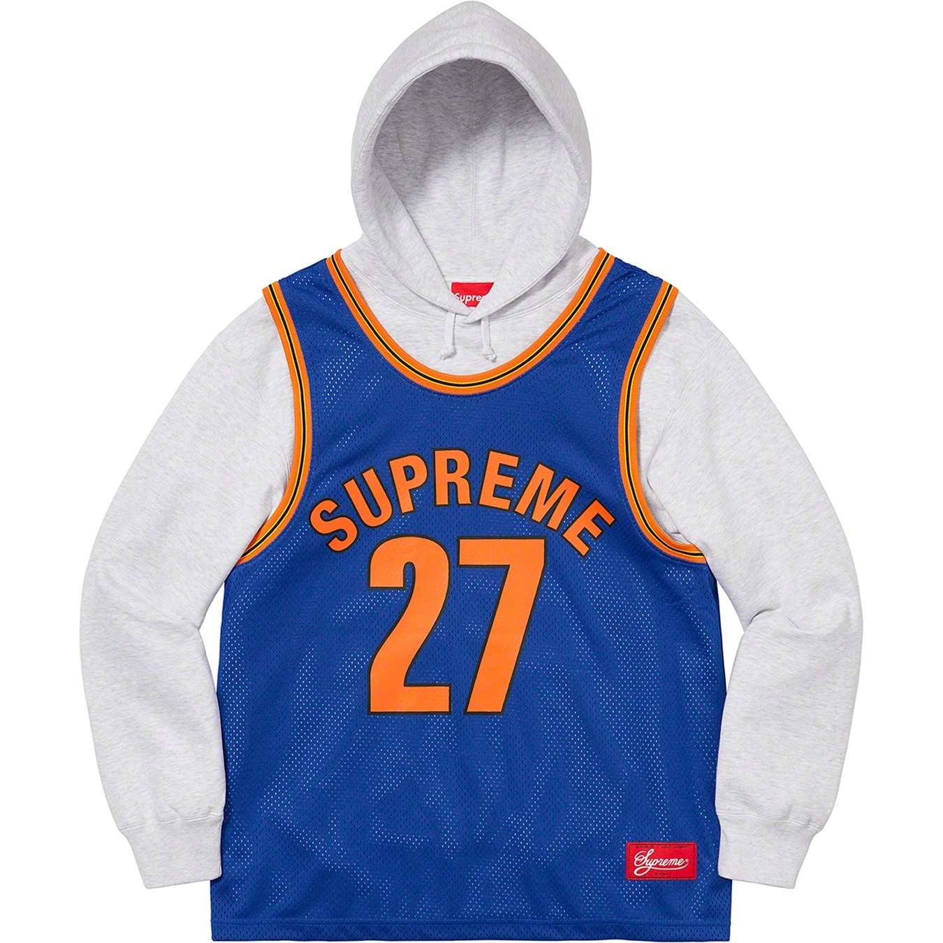Basketball Jersey Hooded Sweatshirt view 11